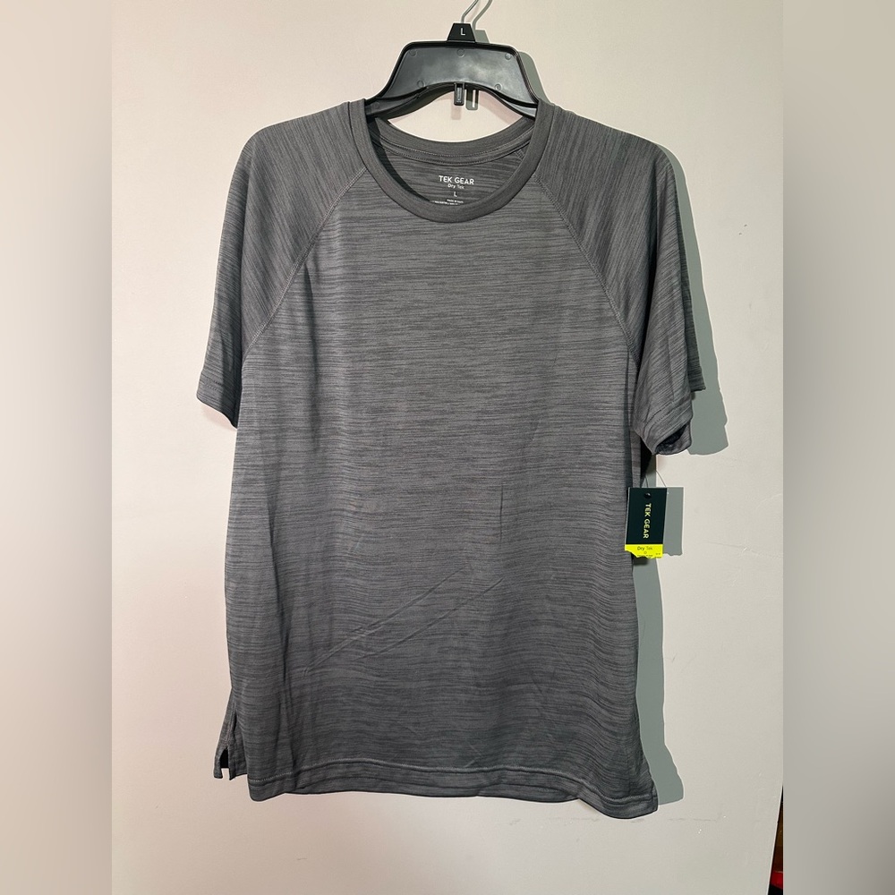 Tek Gear Men's Gray Dry Tek T-Shirt UPF 40 Size Large